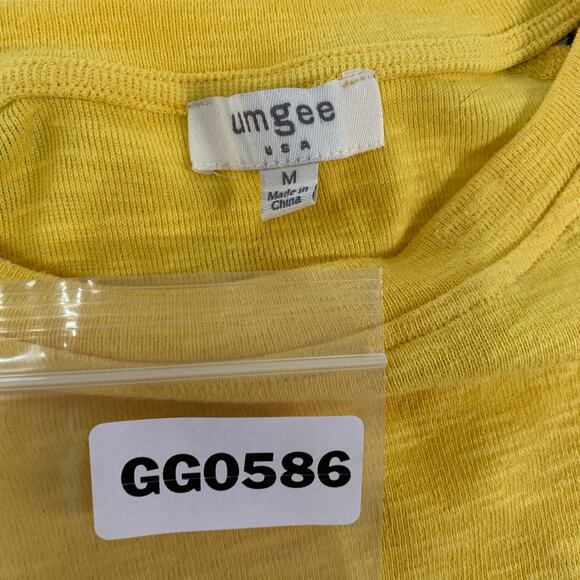 Umgee M Womens Mixed Media Floral Sleeve Top Butter Yellow - Picture 3 of 8